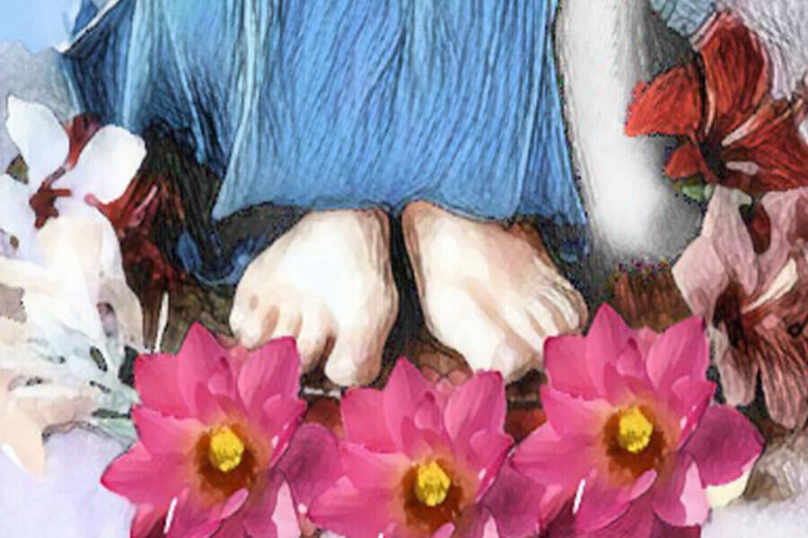 At the Feet of the Mother